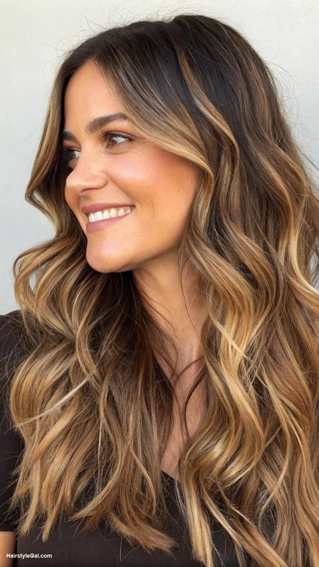 chubby face haircuts Long Layered Waves