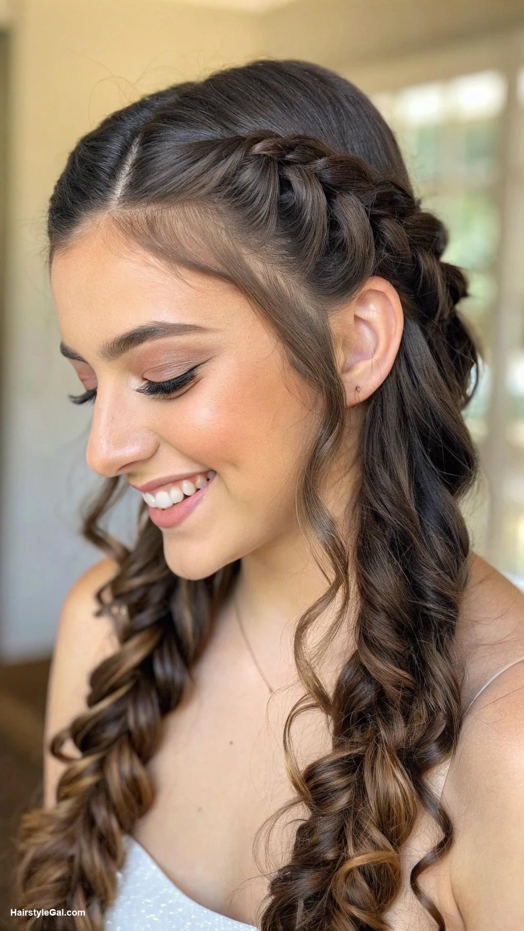 cute hairstyles Double Dutch braids with soft curls