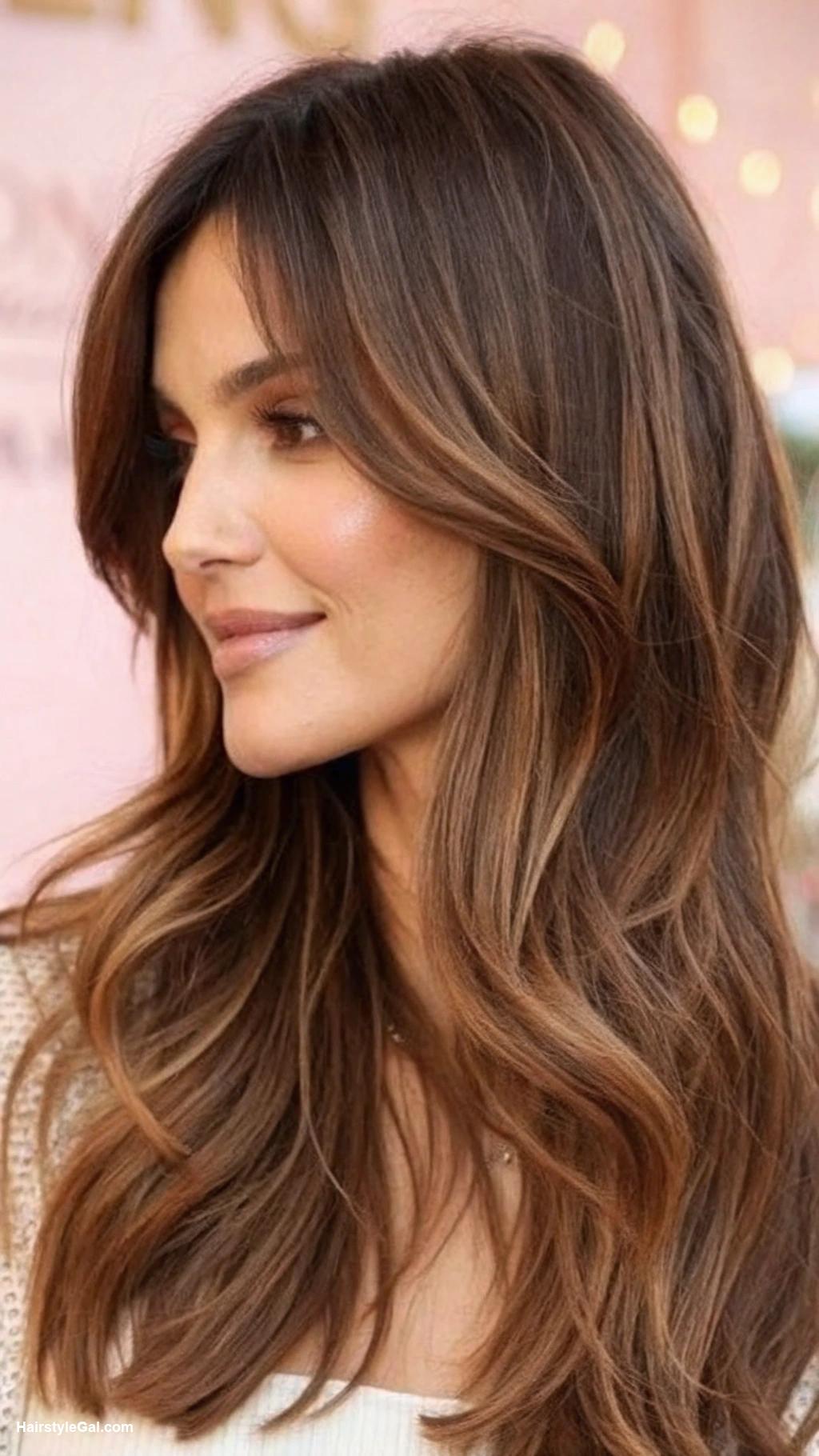 layered haircuts Long Layered Cut with Soft Waves