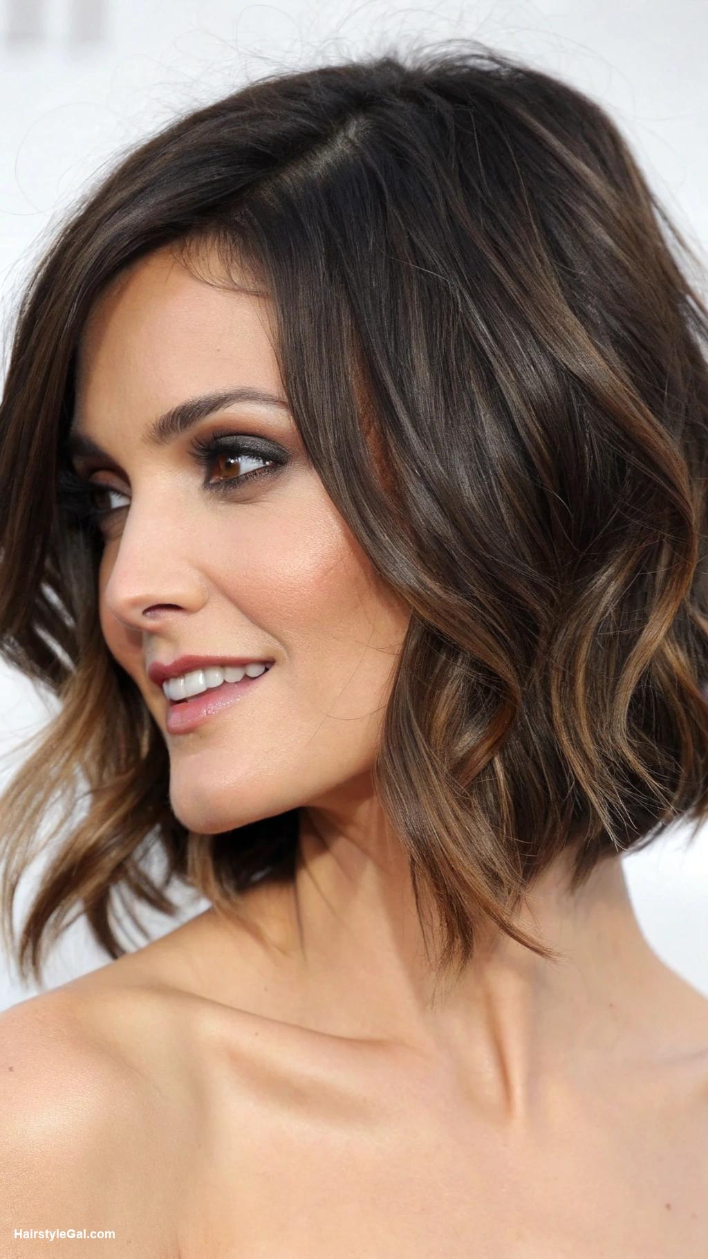 layered haircuts Textured Bob with Graduated Layers