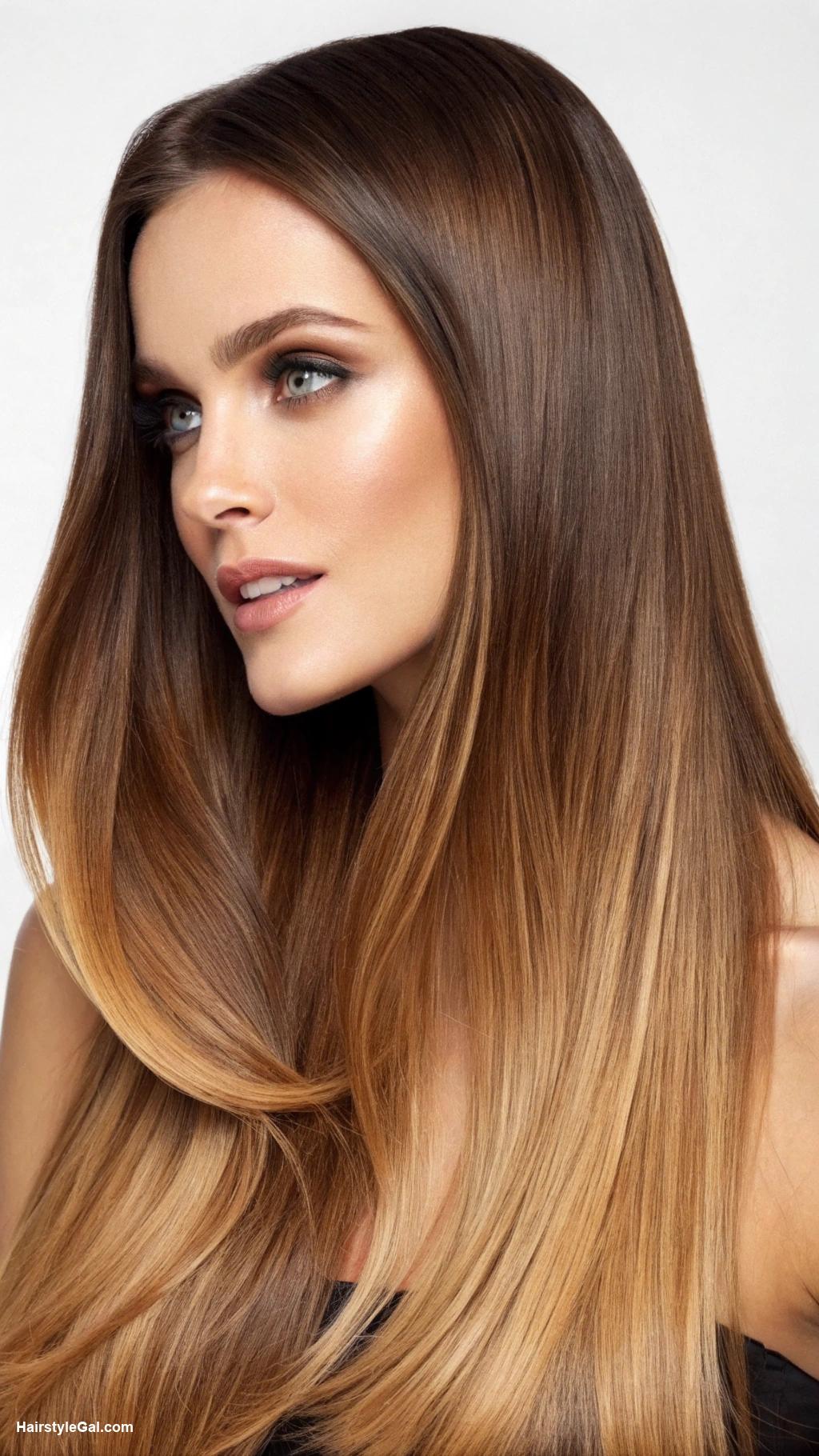 long haircuts Long Flip with Highlights