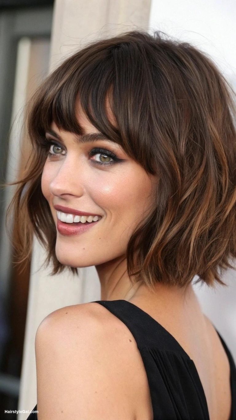 short haircuts Choppy Bob with Bangs