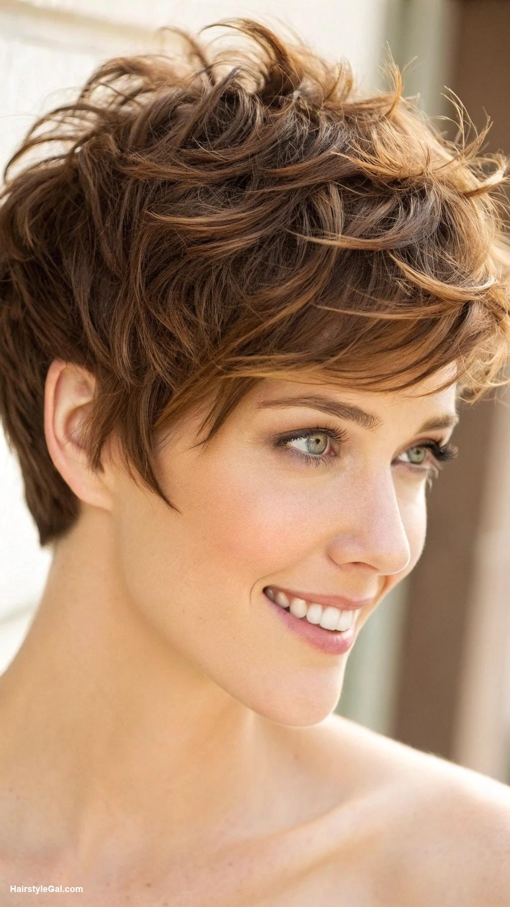 short haircuts Textured Pixie Cut