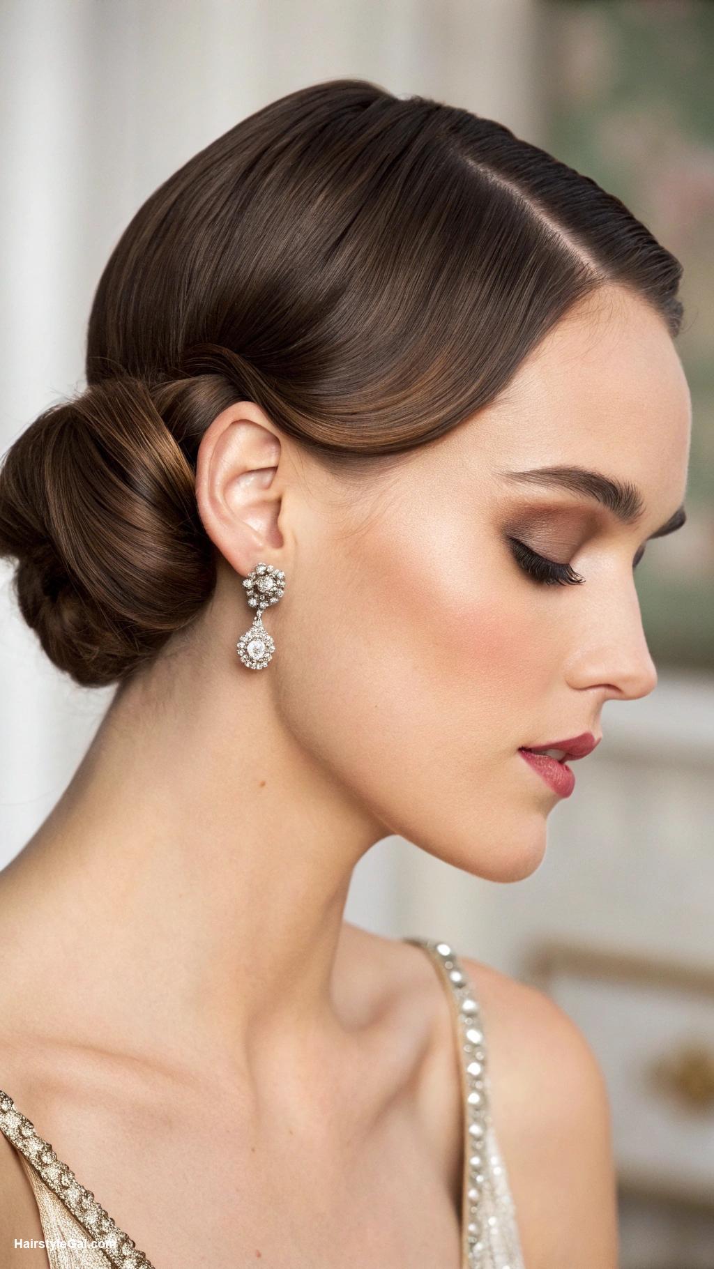 1920s hairstyles Sleek Low Bun