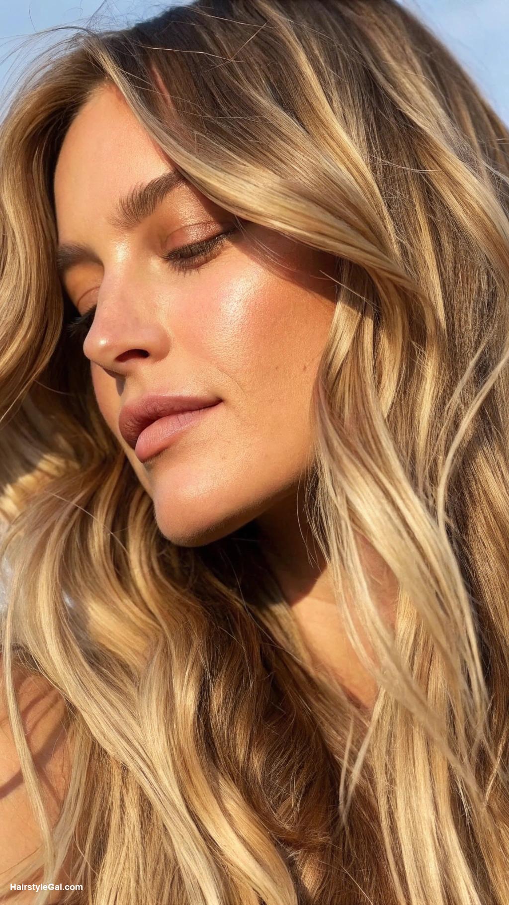 balayage hair Sun kissed blonde balayage
