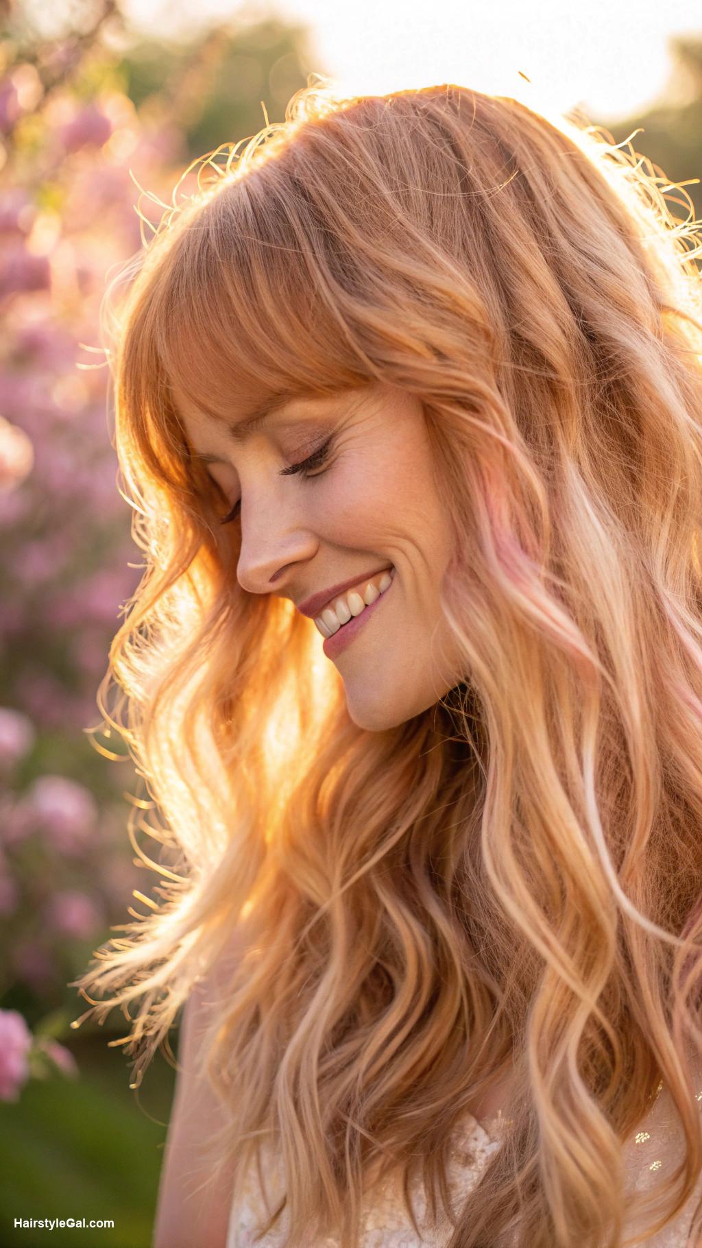 blonde hair colors Soft Strawberry Blonde