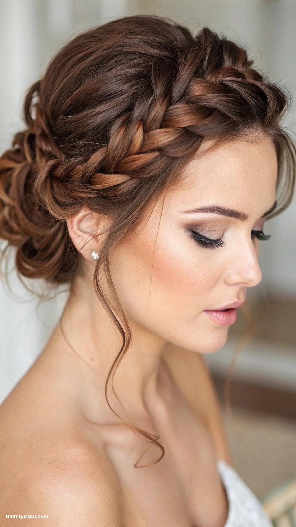 formal hairstyles Chic braided crown hairstyle