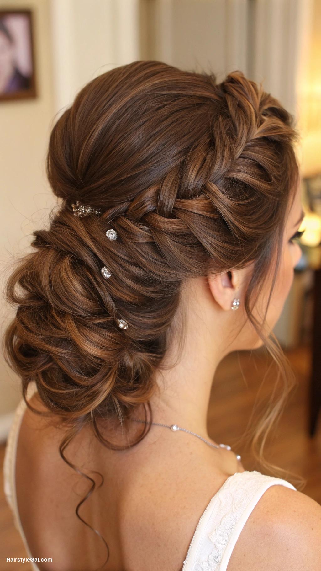 formal hairstyles Stylish fishtail braid updo