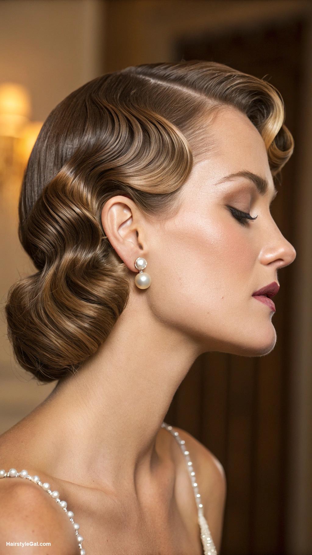formal hairstyles Vintage inspired finger waves