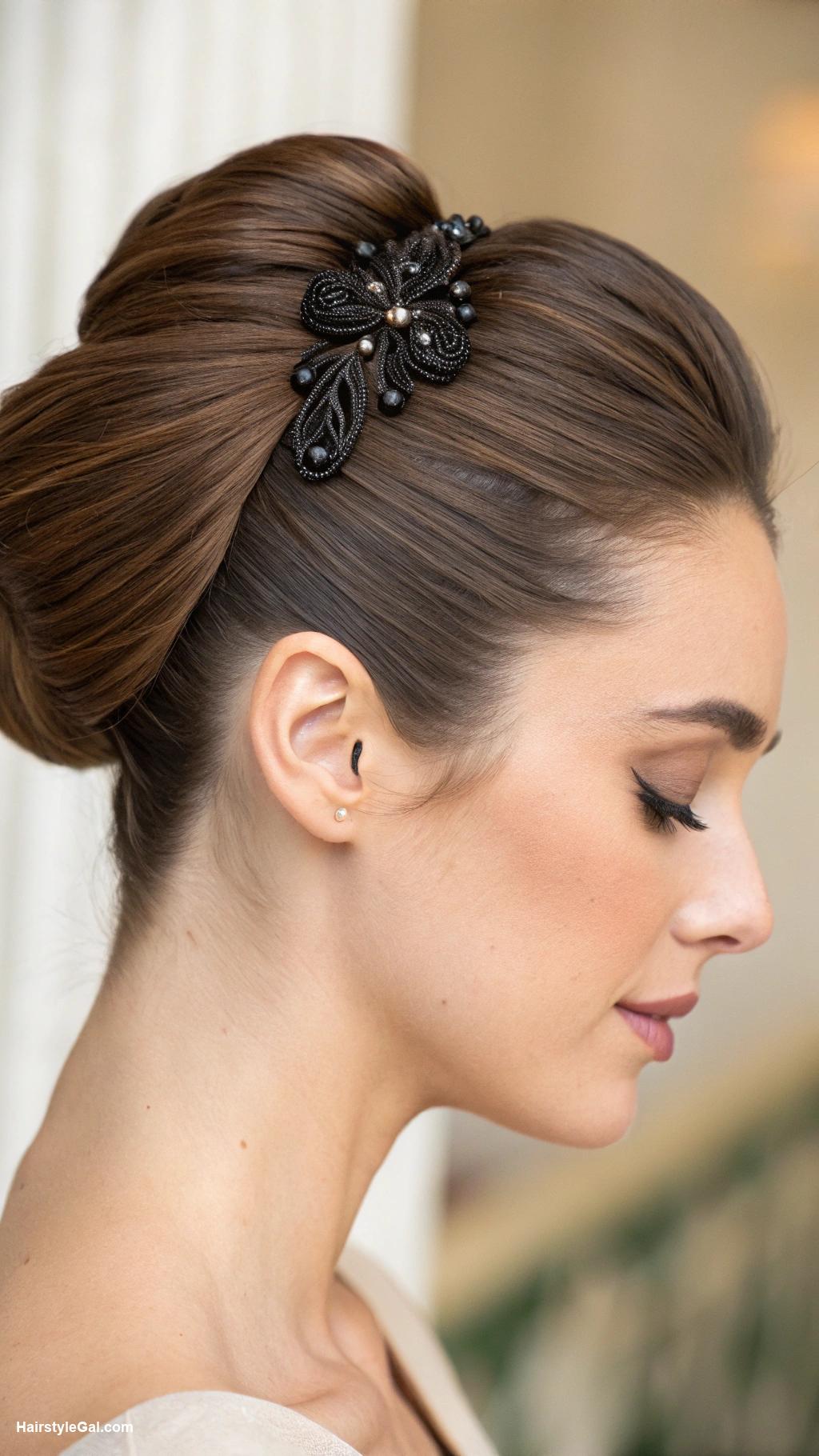 hair claw hairstyles French twist with hair claw