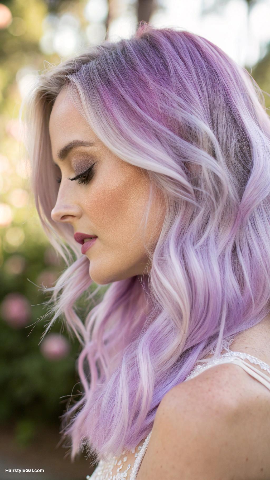hair color ideas Pastel Lavender Ombre