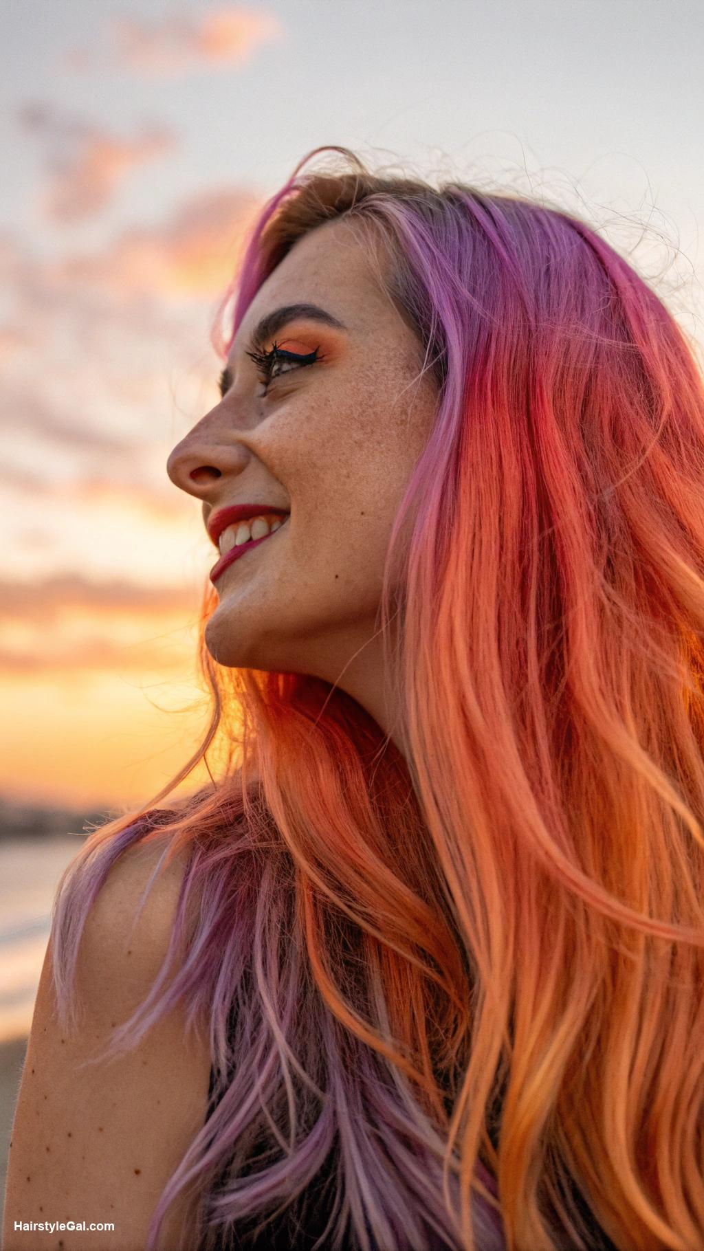 hair color ideas Sunset Gradient