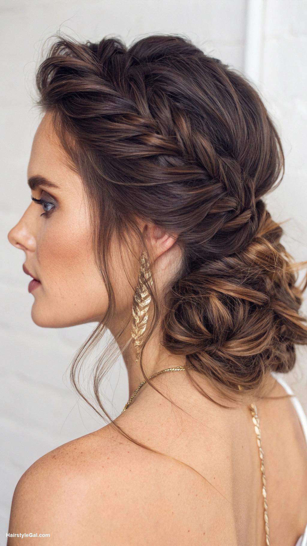 hair styles updos Fishtail Braid Updo