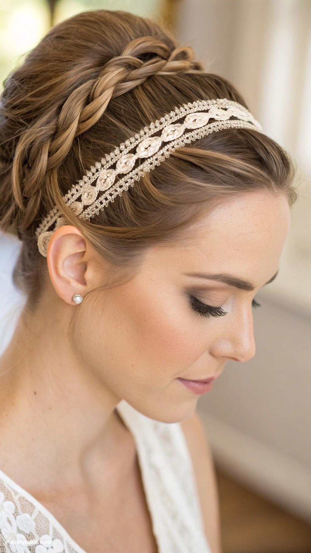 hair styles updos Lace Braid Bun