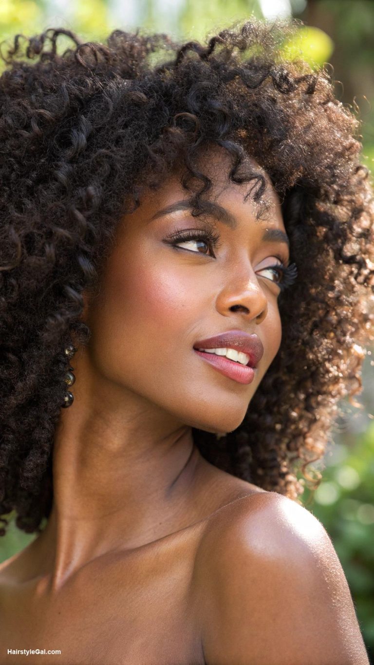 natural hairstyles for black women Defined wash and go curls