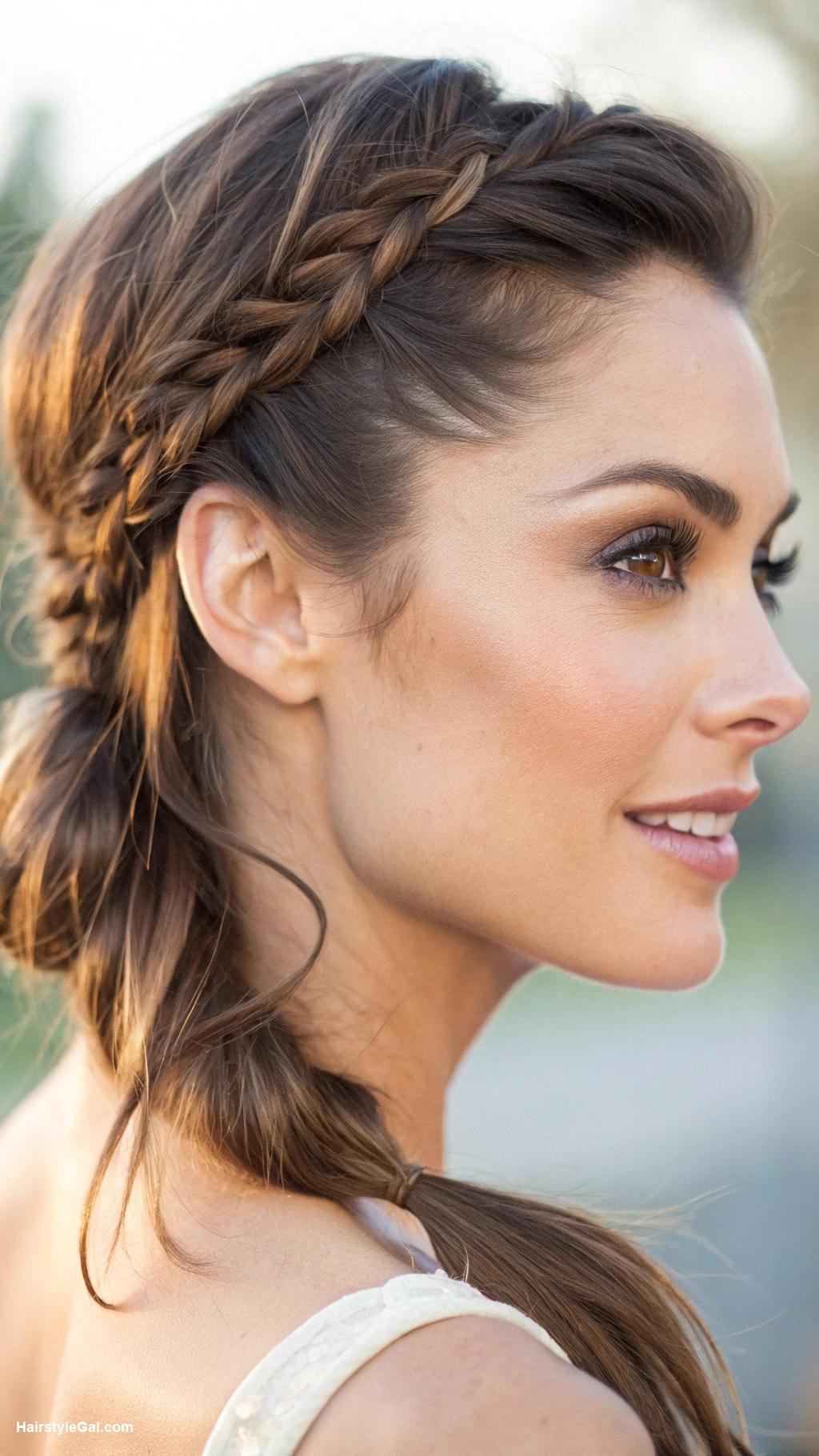 ponytail hairstyles Braided Side Ponytail