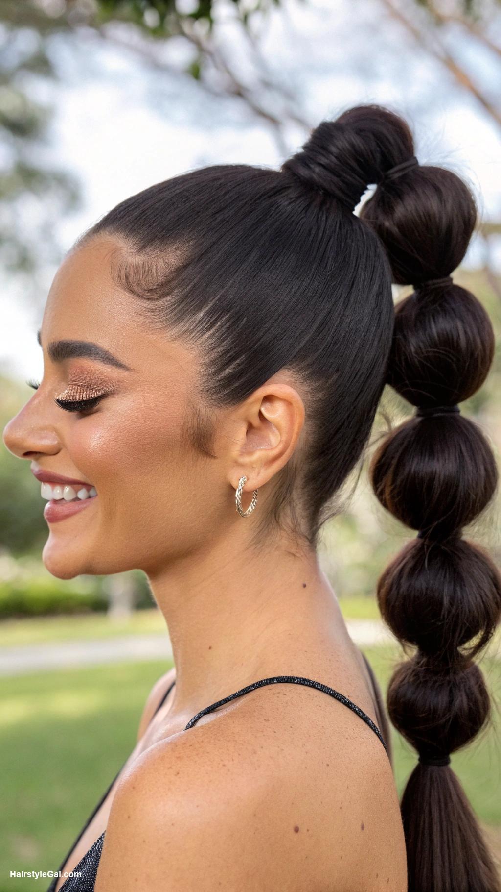 ponytail hairstyles Bubble Ponytail