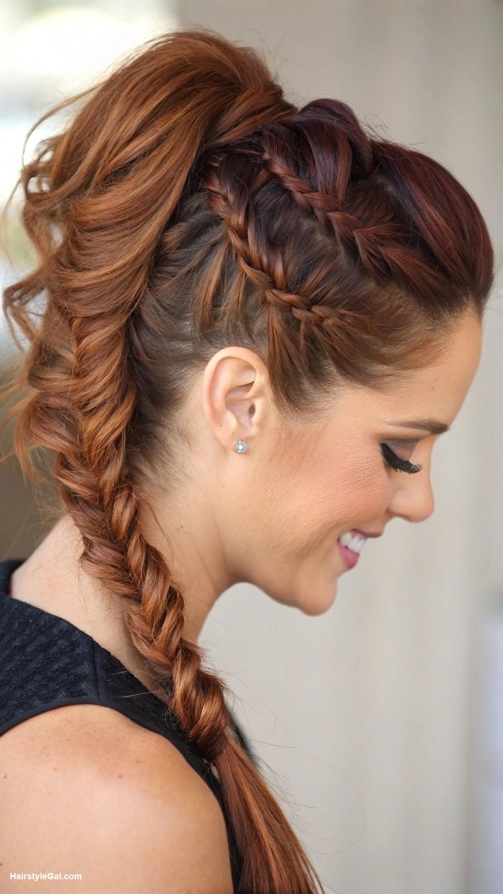 ponytail hairstyles Fishtail Braid Ponytail