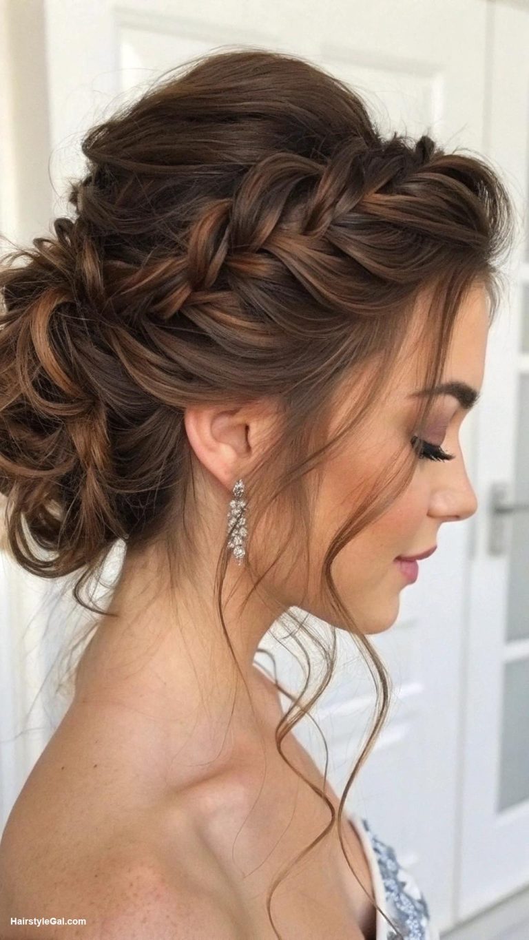 prom hairstyles Chic twisted updo
