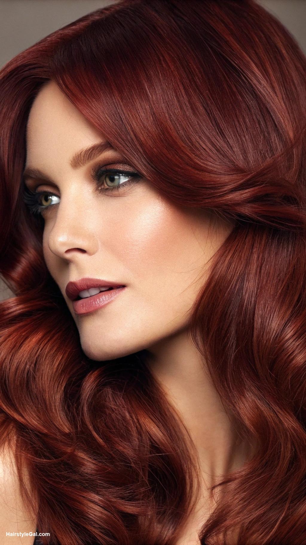 red hair colors Bold Mahogany Shade
