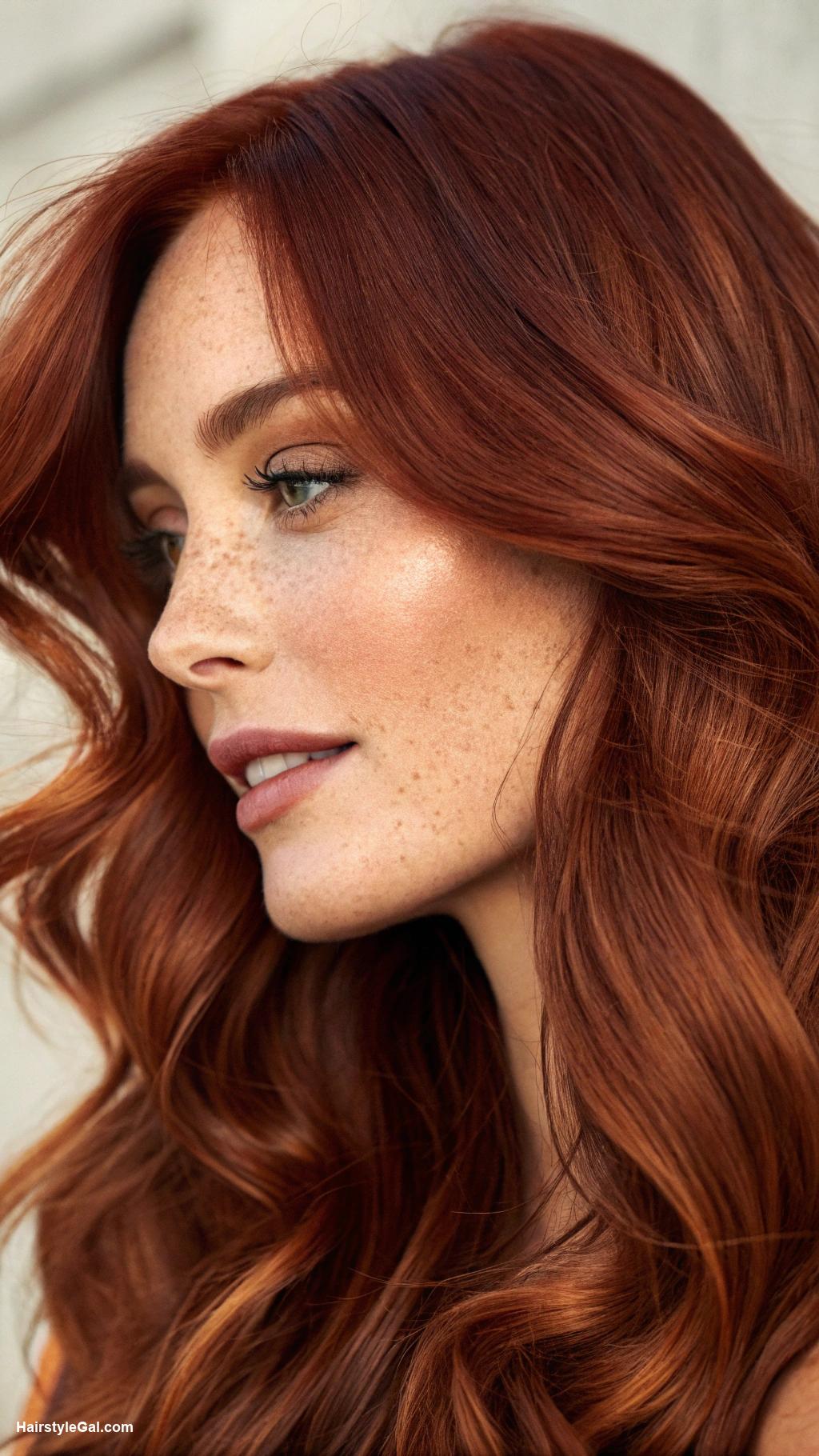 red hair colors Rusty Cinnamon Brown