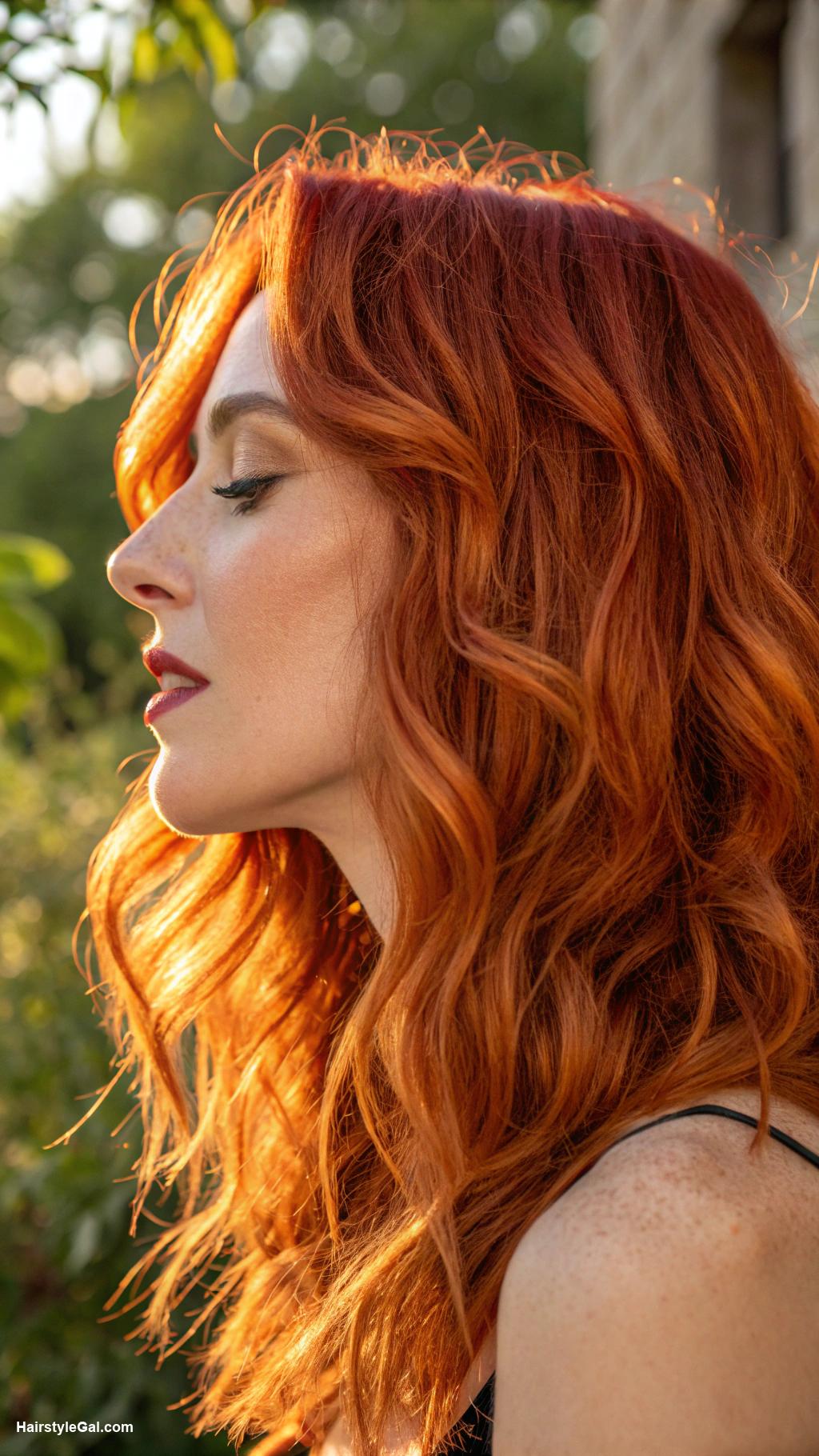 red hair colors Vibrant Ginger tones