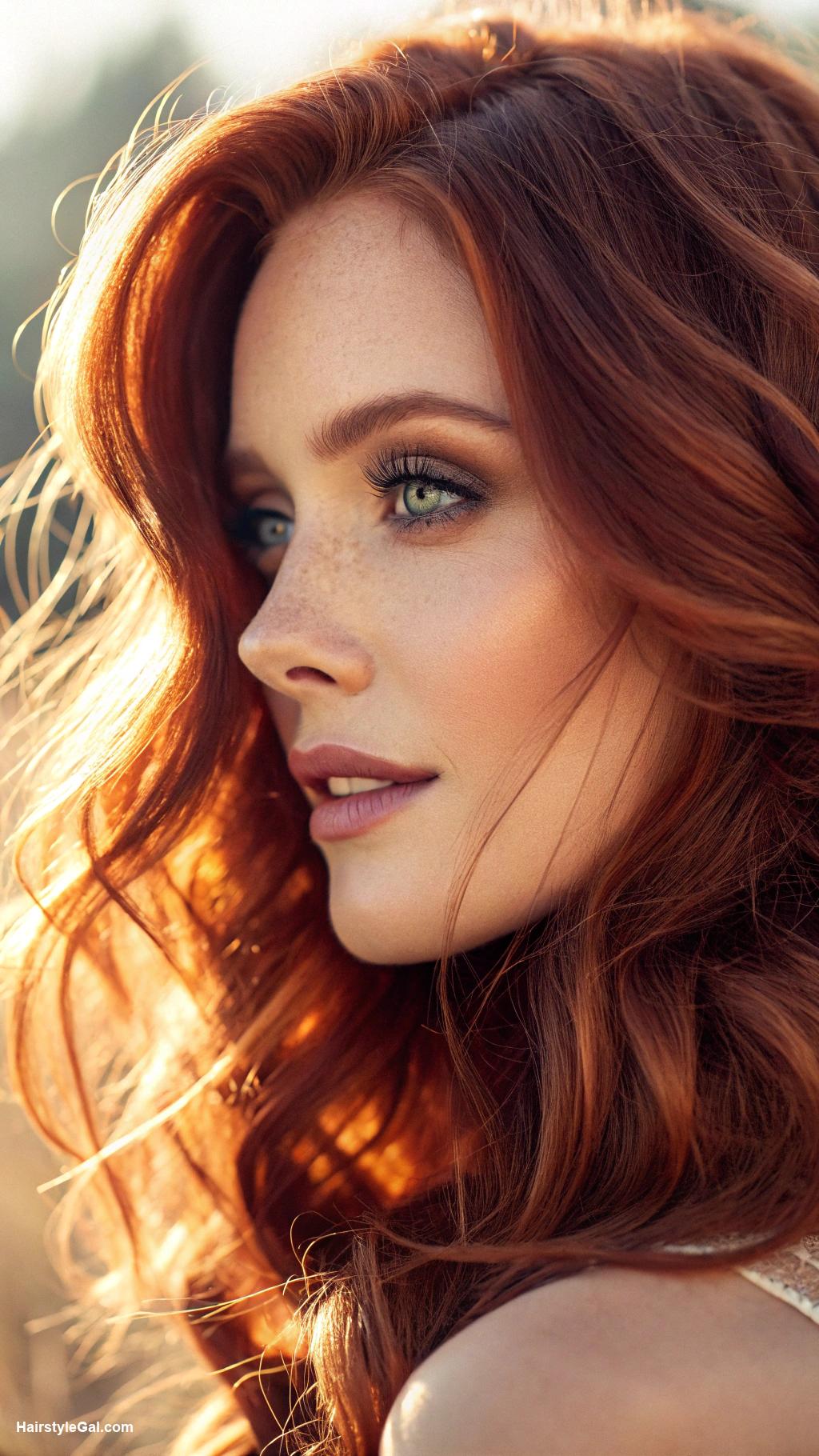 red hair colors Warm Auburn Glow