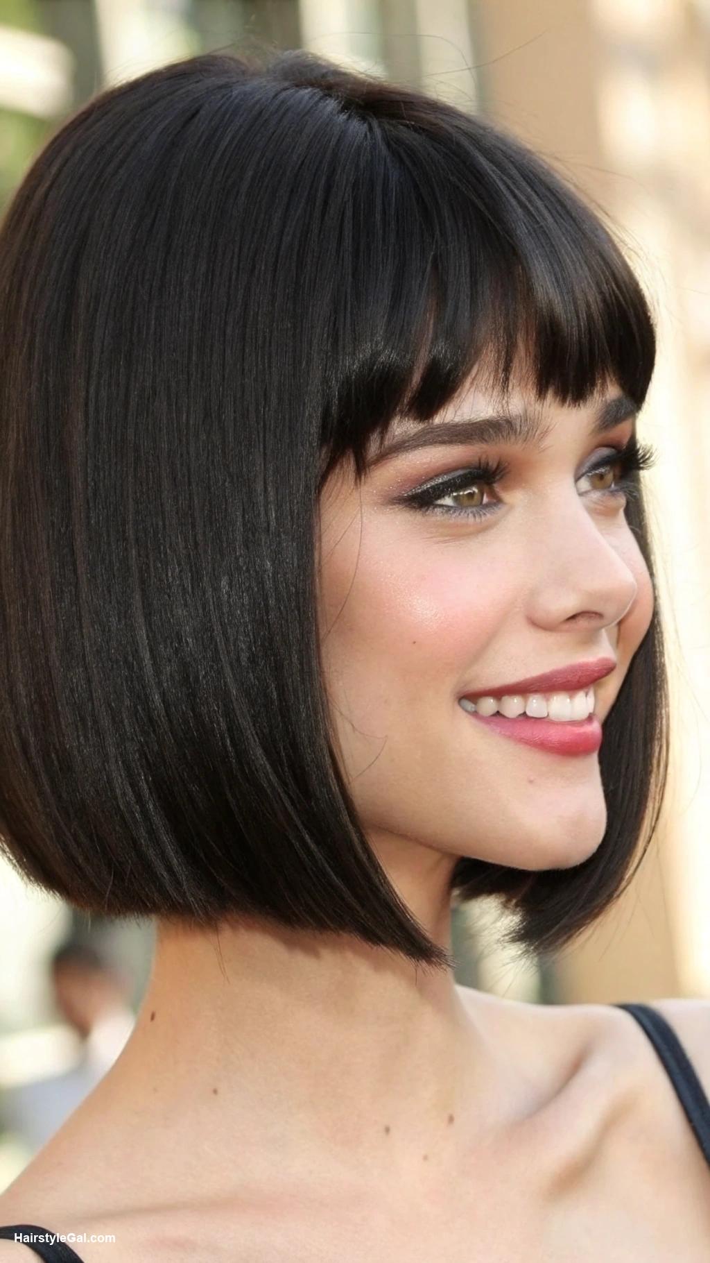 teen girl haircuts Chic Bob with Bangs