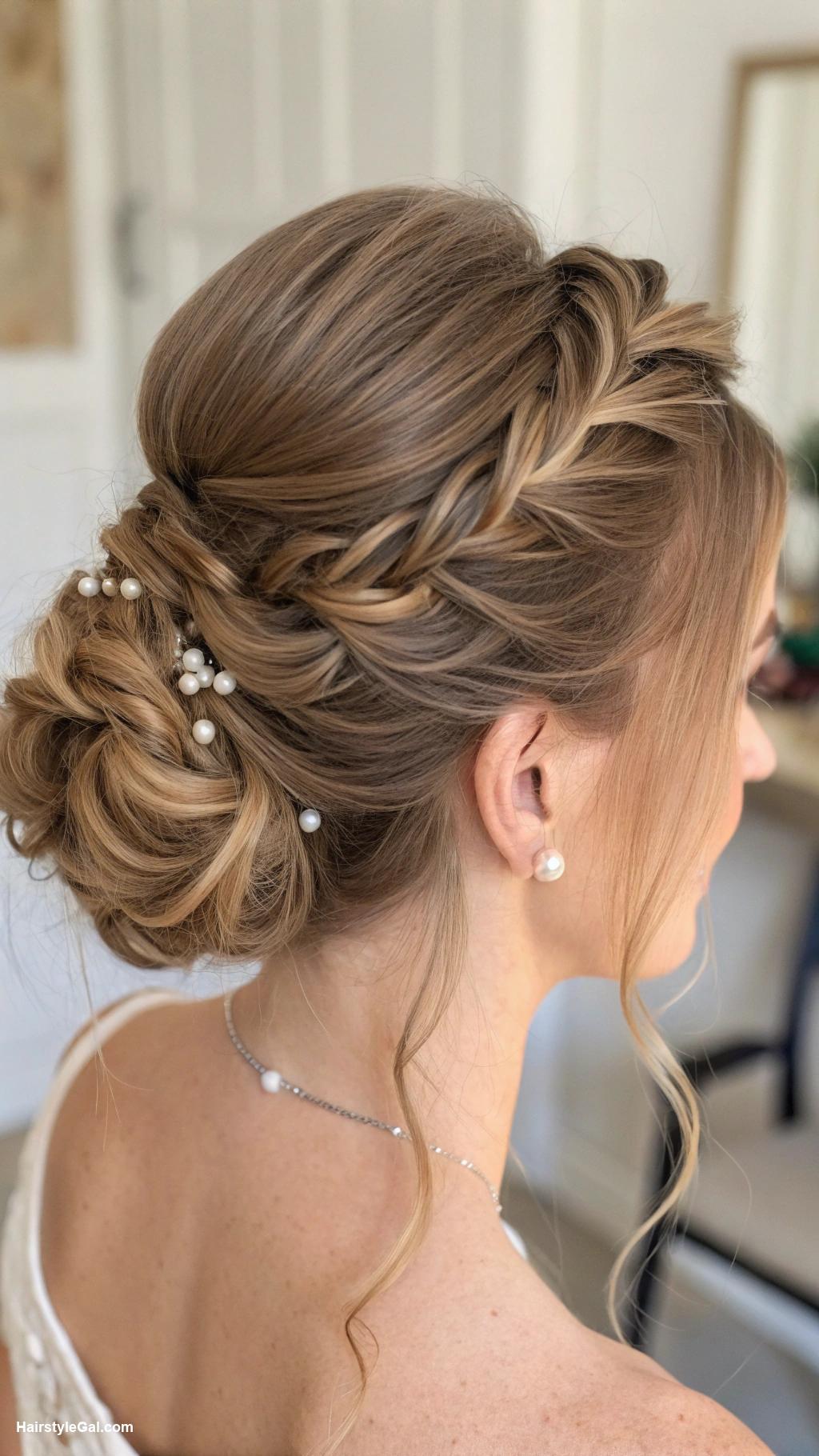 wedding hairstyles Elegant twisted bun