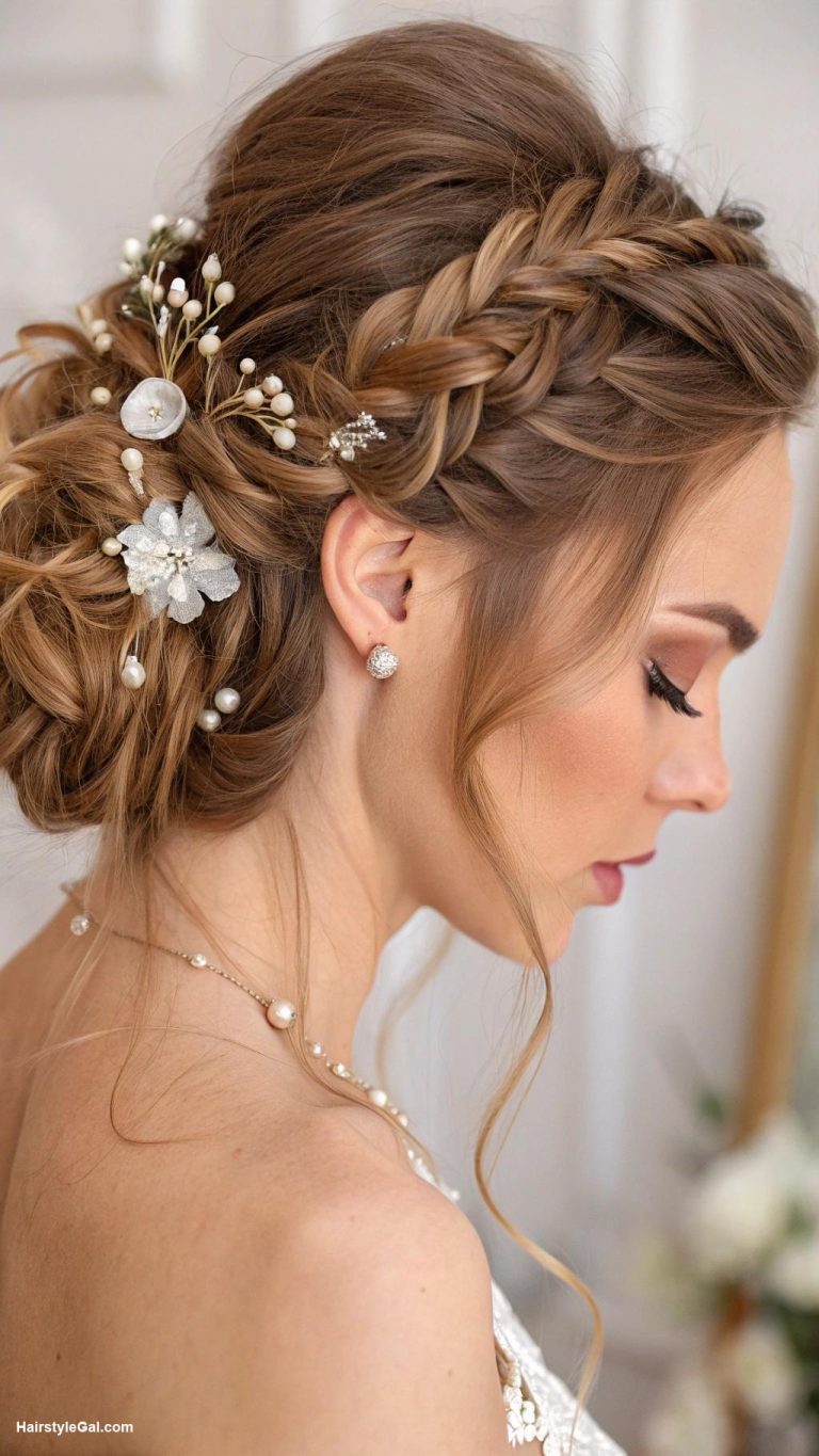 wedding hairstyles Twisted side braid