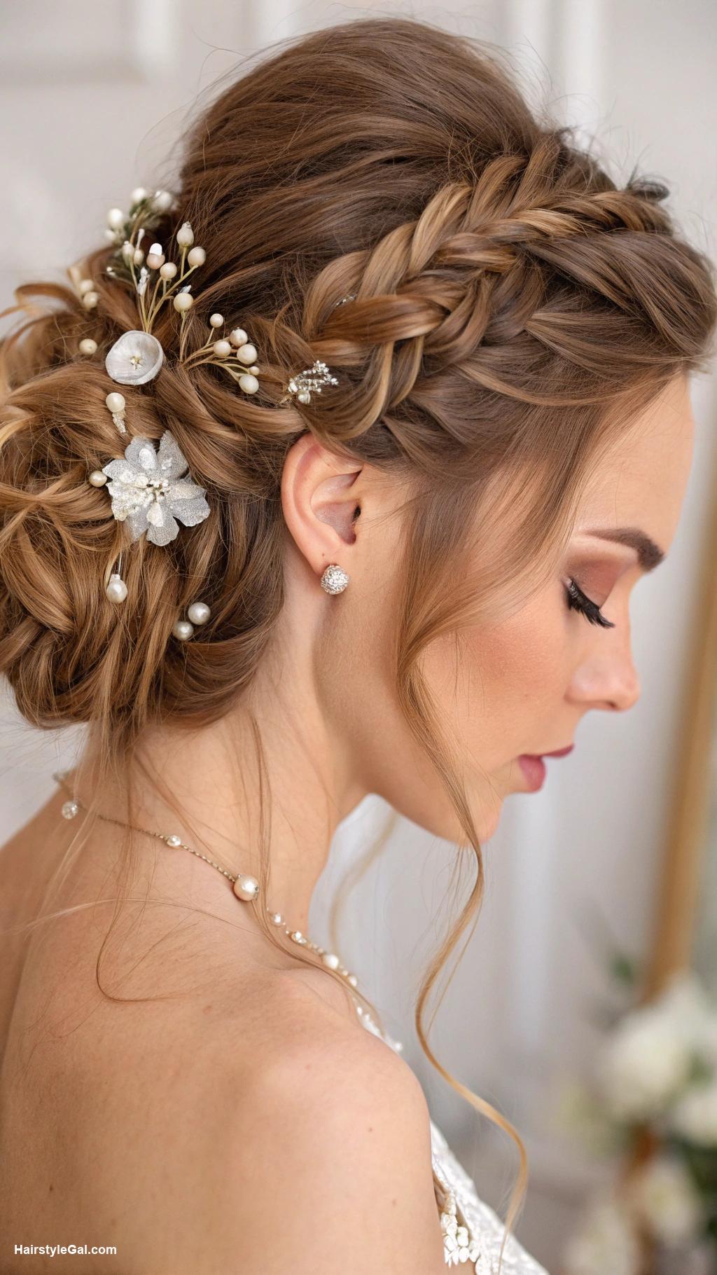 wedding hairstyles Twisted side braid