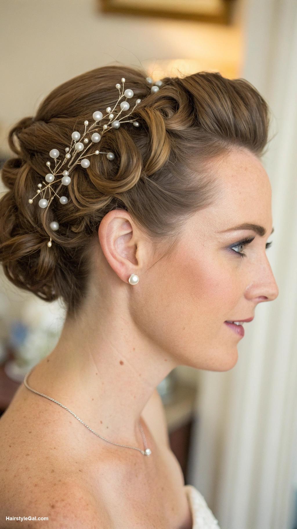 wedding hairstyles Vintage inspired updo