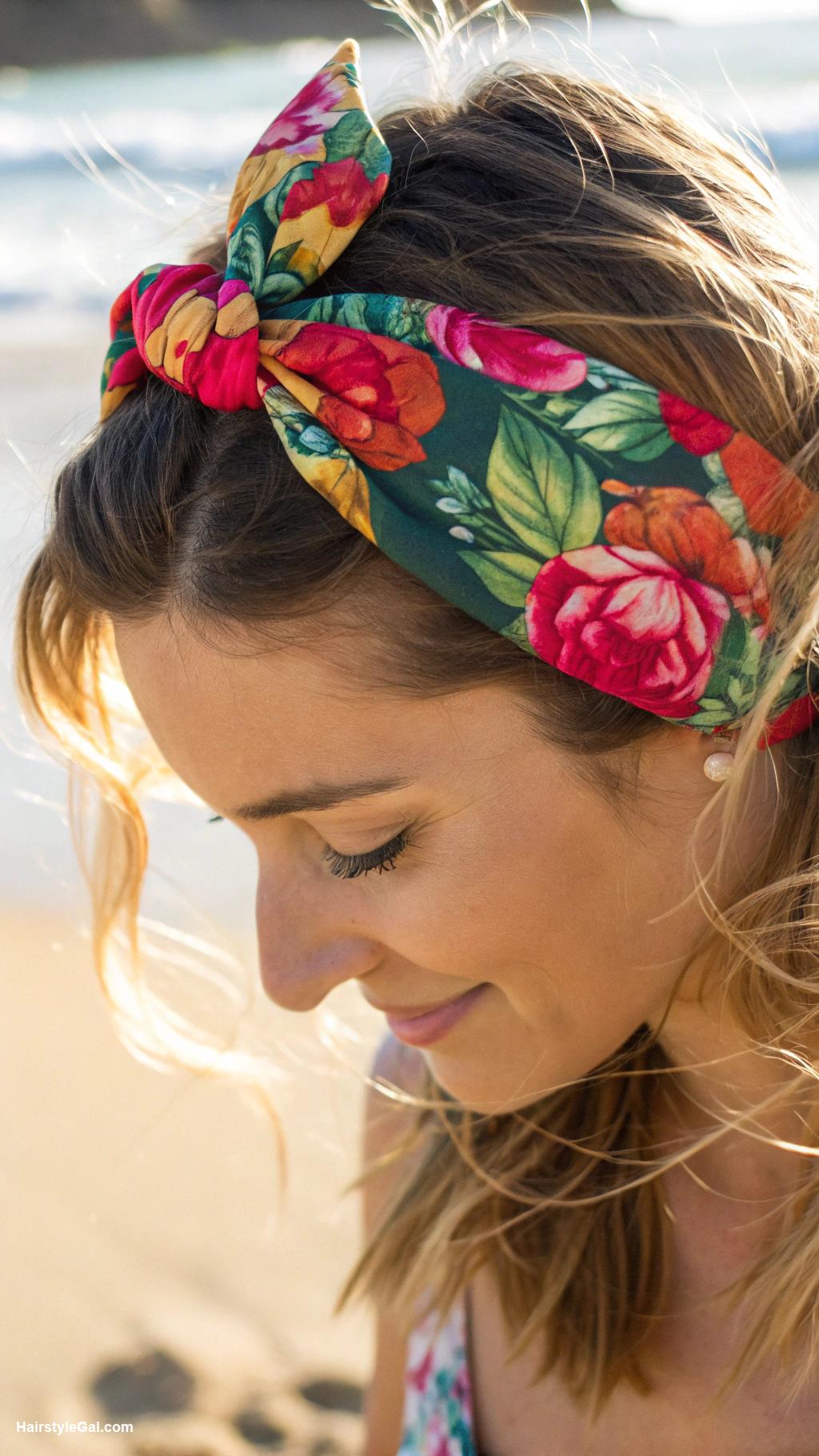 beach hairstyles Accessorized headband hairstyle