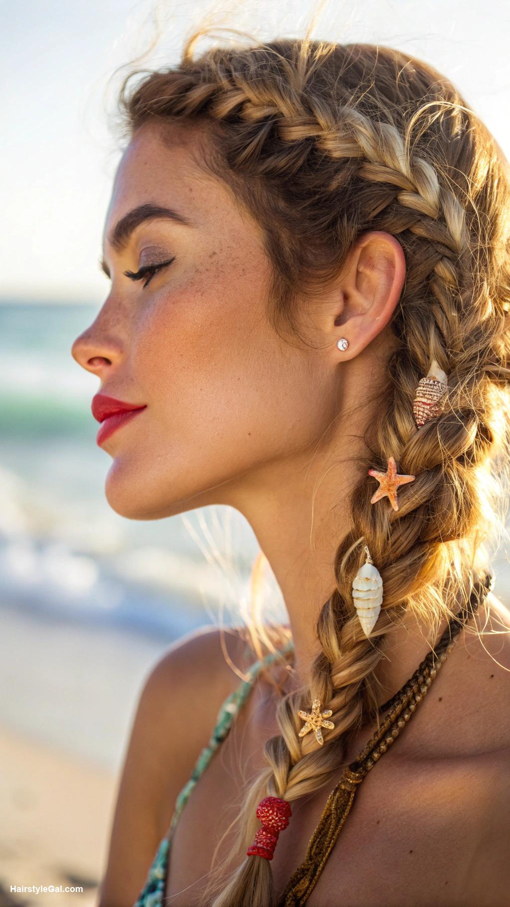 beach hairstyles Fishtail braid
