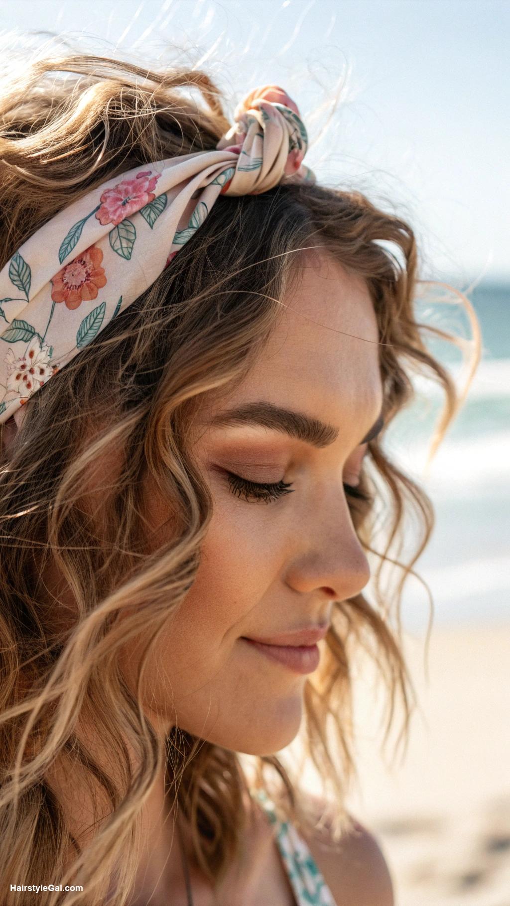 beachy waves hair Beachy waves with headband