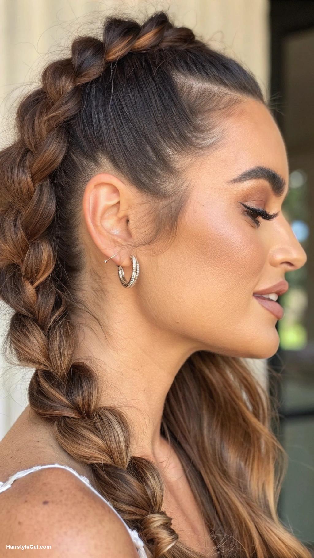 easy hairstyles Bubble braid hairstyle