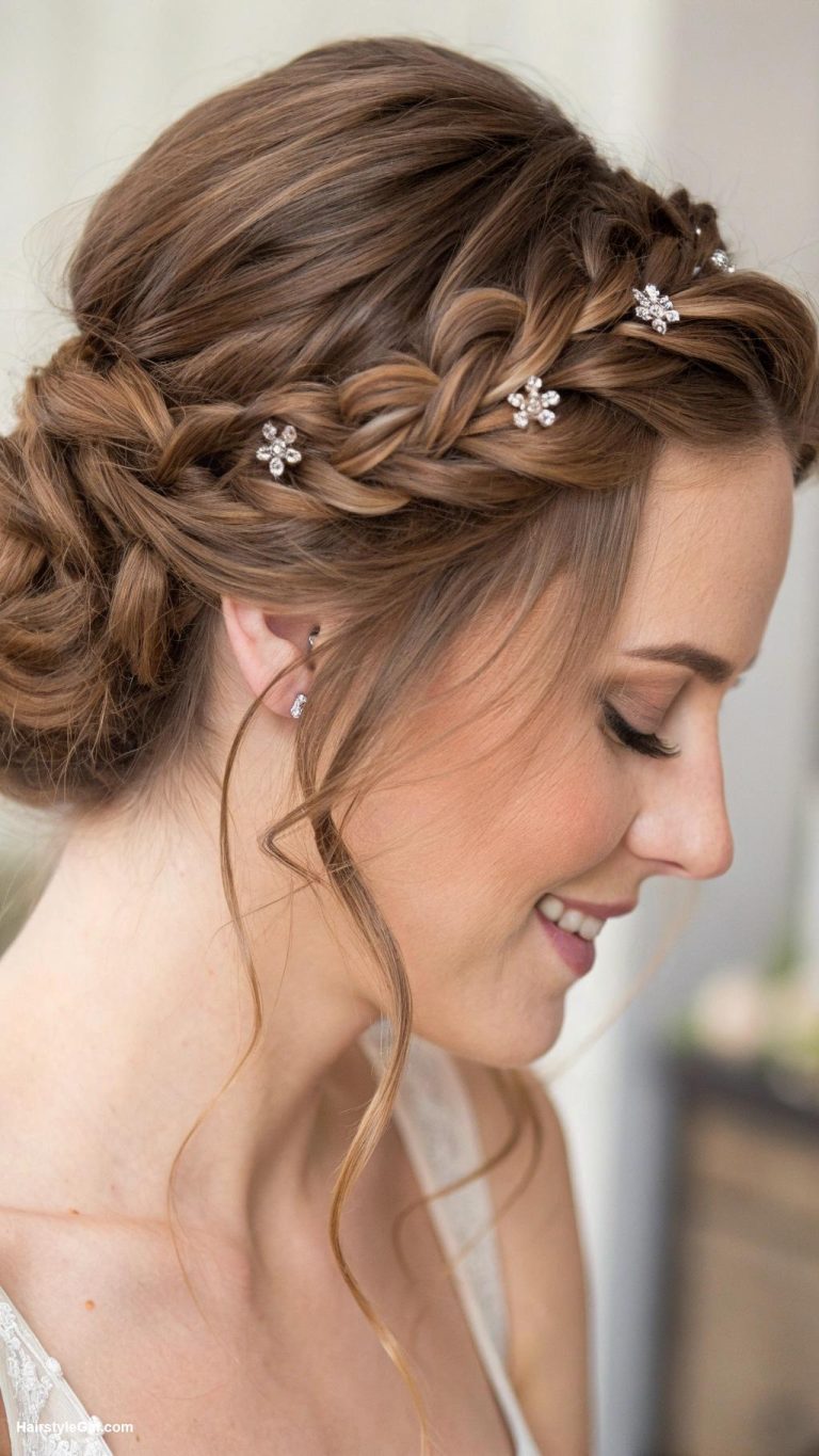 easy hairstyles Twisted crown braid