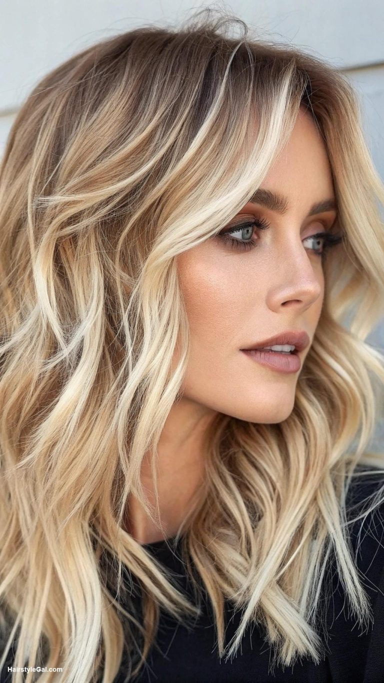 edgy blonde hair Frosted blonde with chestnut accents