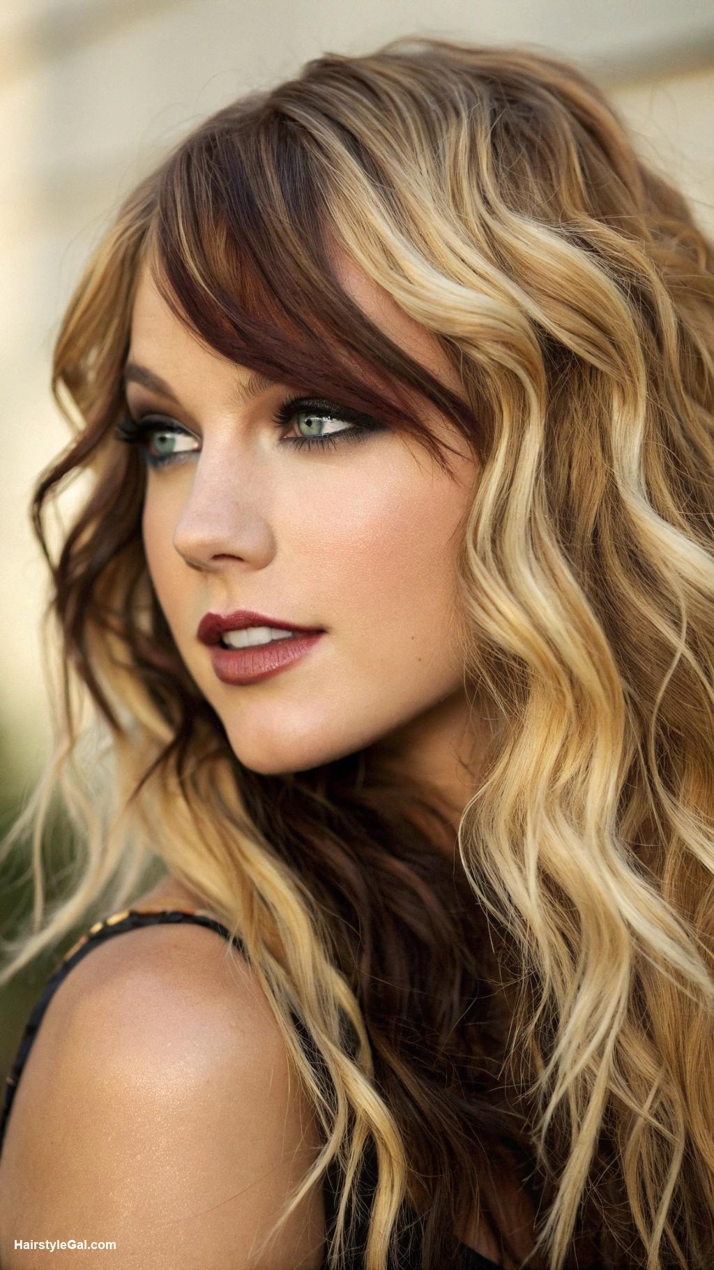 edgy blonde hair Light blonde with deep brown streaks