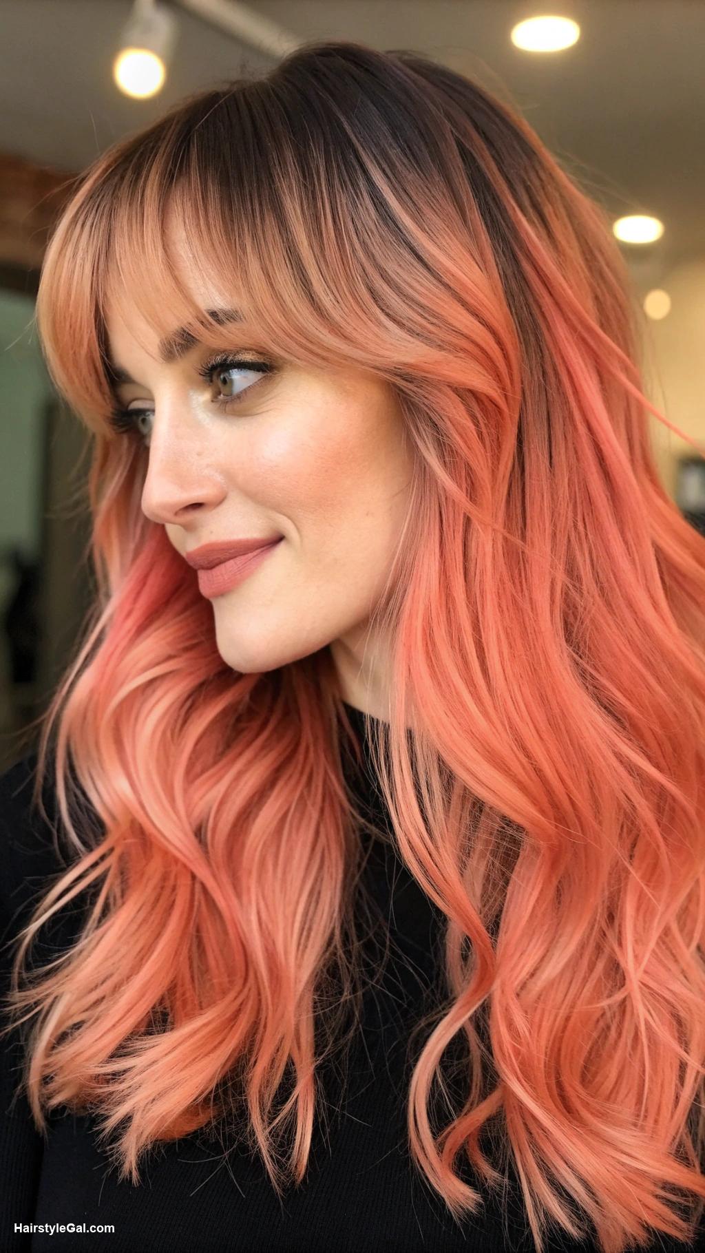 edgy blonde hair Strawberry blonde with soft black layers