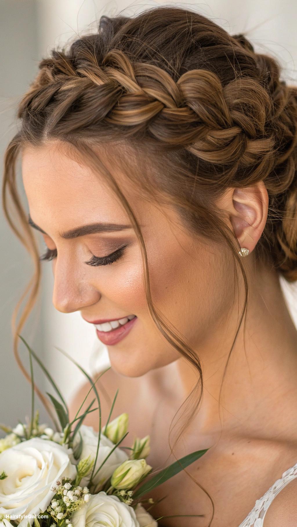 graduation hairstyles Braided crown hairstyle