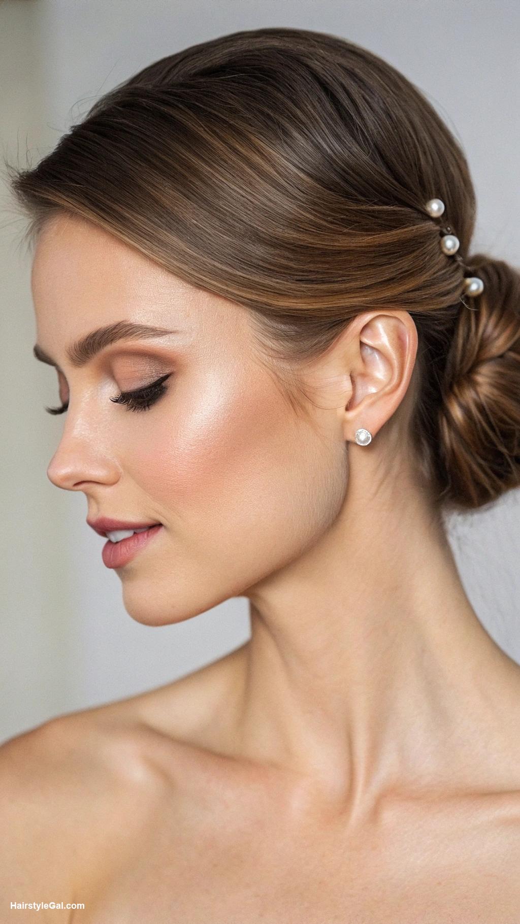 graduation hairstyles Elegant low bun