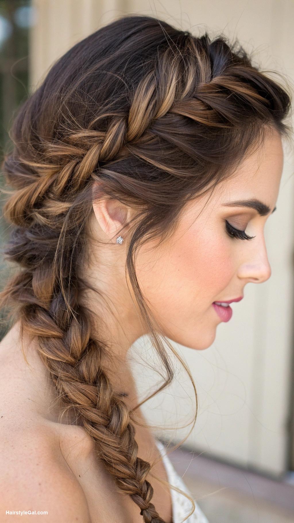 graduation hairstyles Fishtail braid
