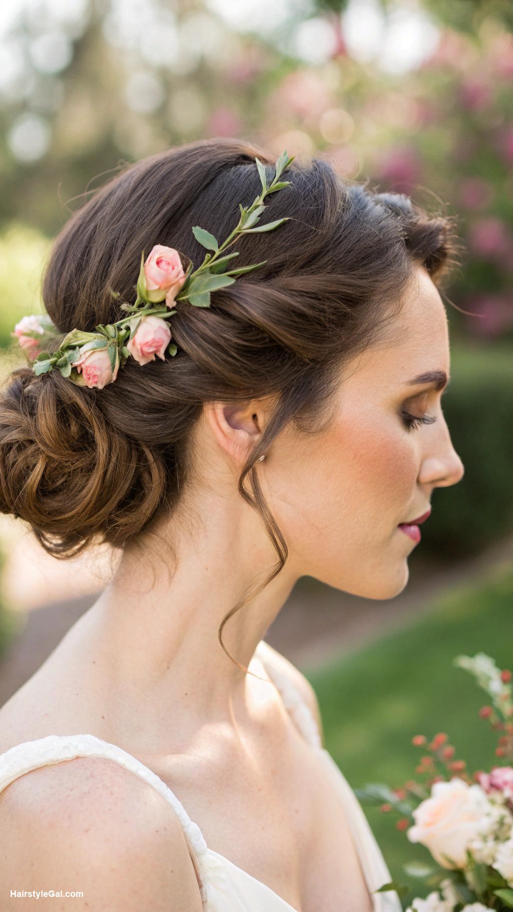 garden party hairstyles Classic low bun