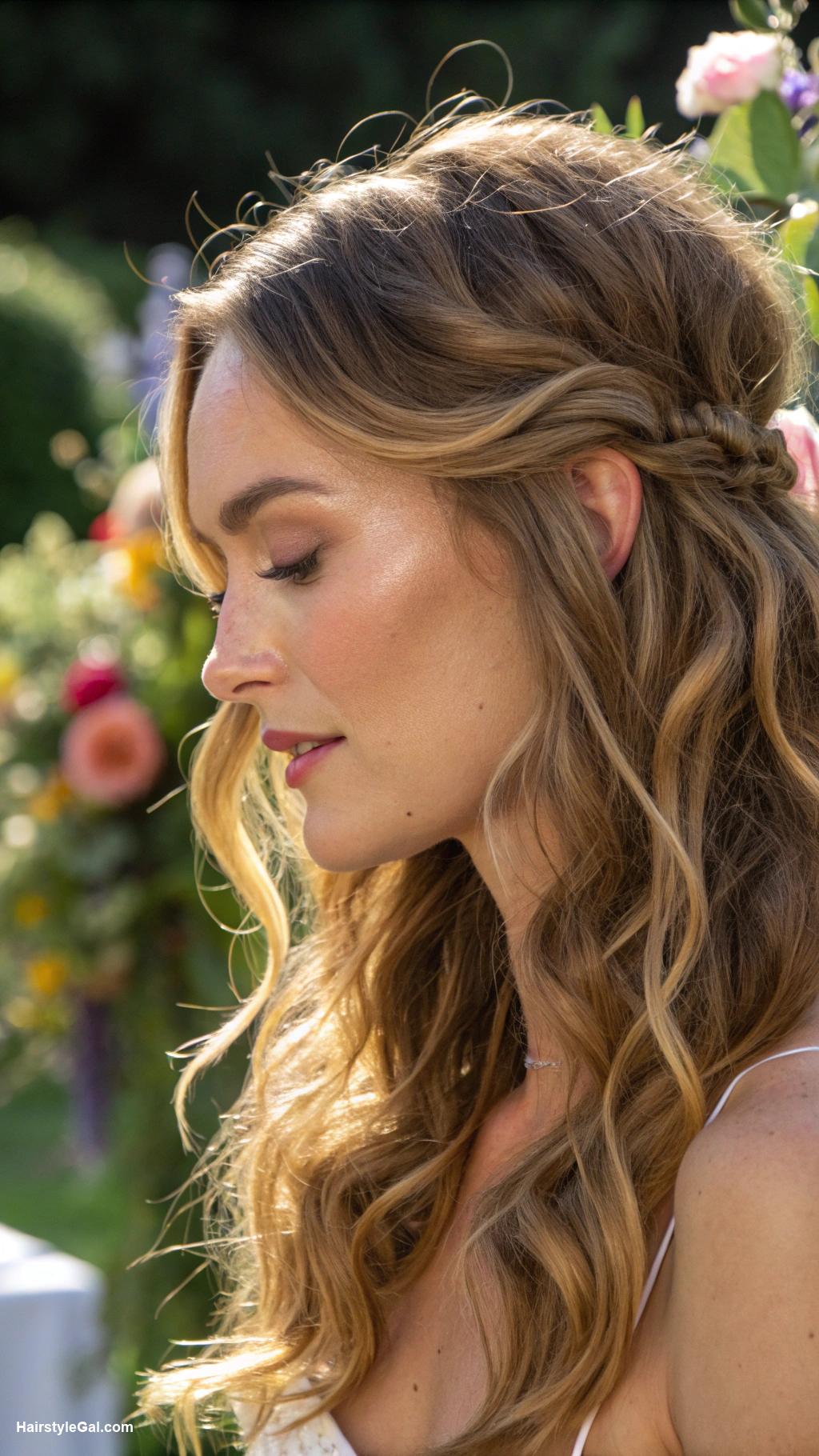 garden party hairstyles Loose beachy waves
