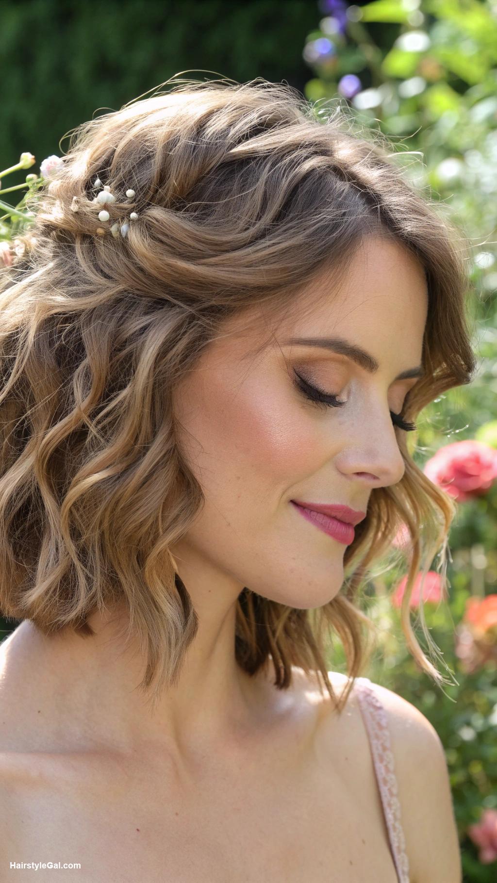 garden party hairstyles Textured lob with waves