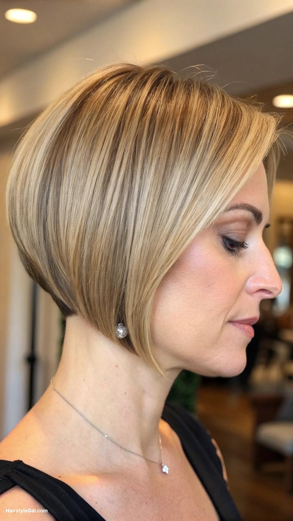 thick hair short haircut Asymmetrical bob for thick blonde hair