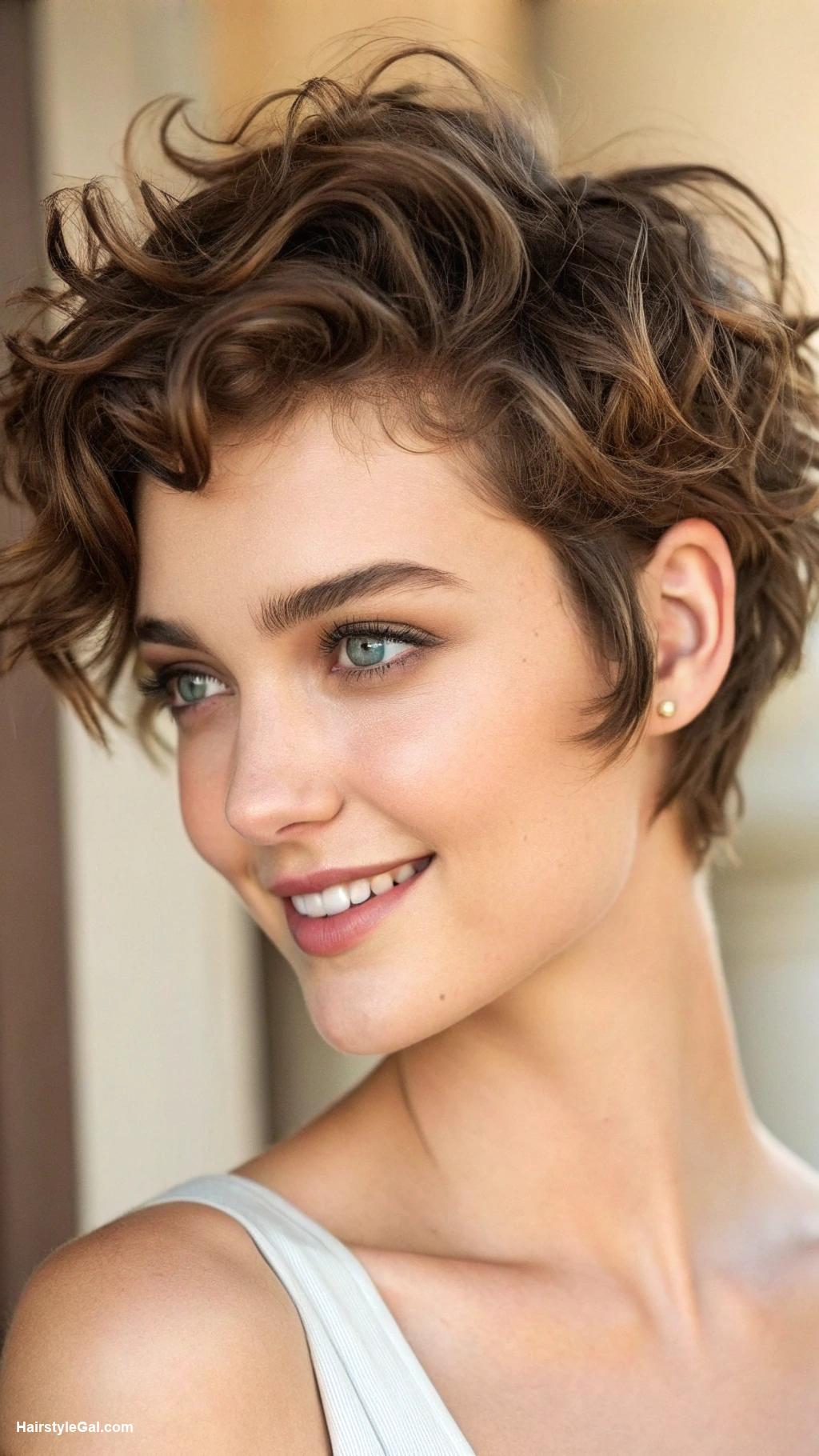 wavy pixie haircut Messy Wavy Pixie for Effortless Style