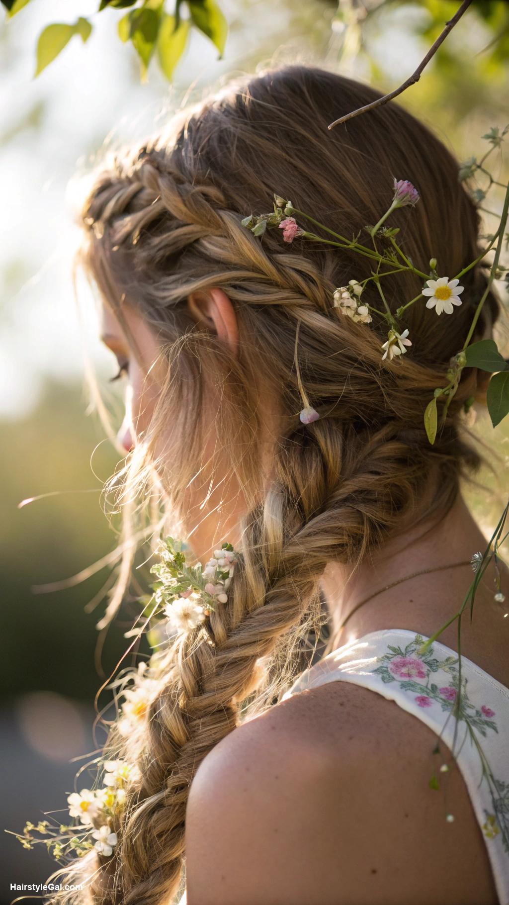 boho braids Messy fishtail braid for boho vibes
