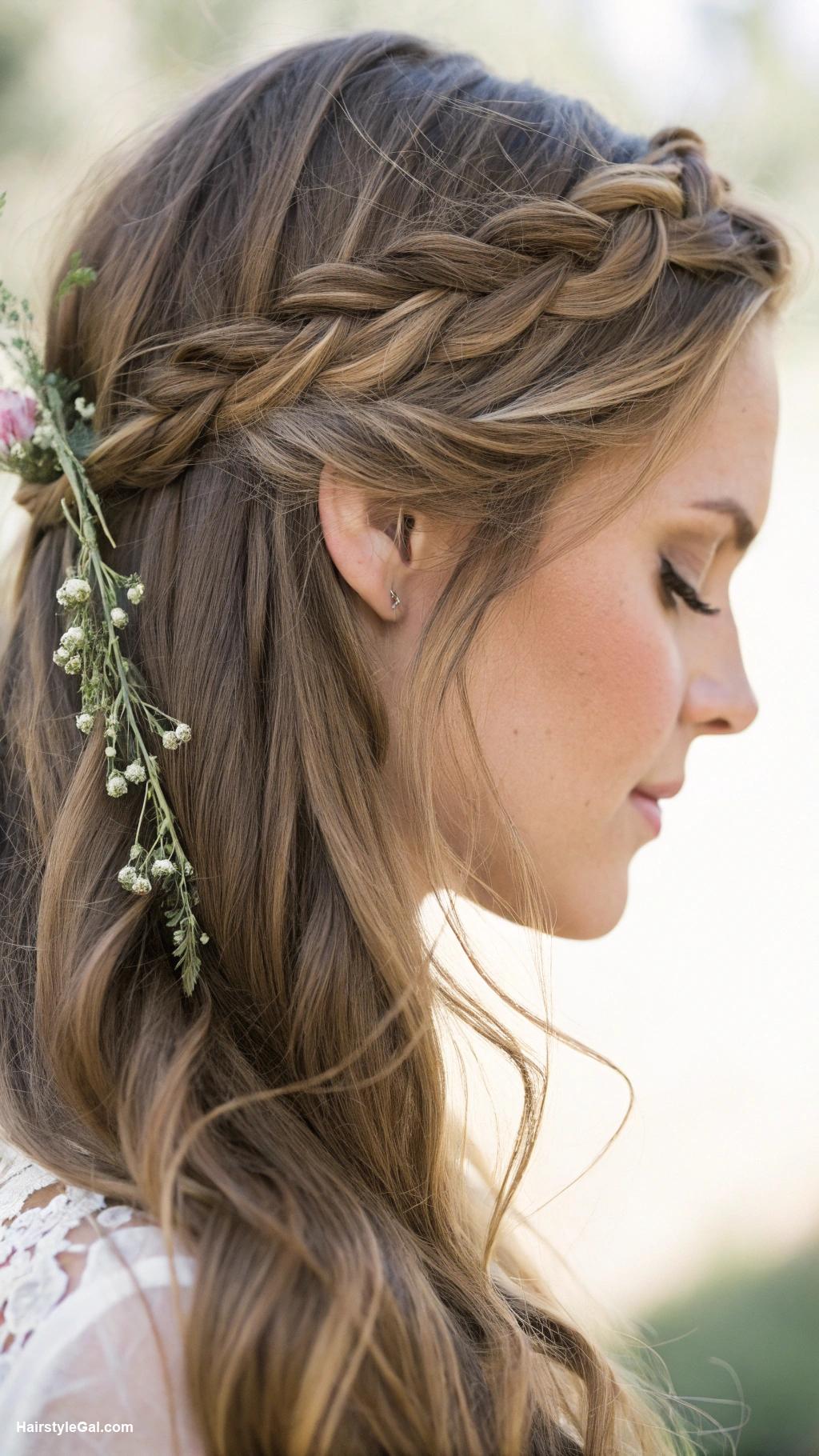 boho braids Waterfall braid for romantic look